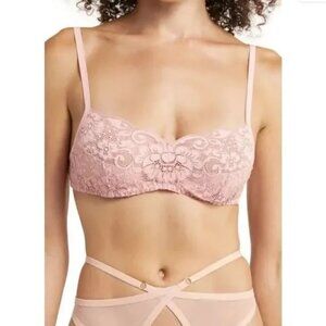 NWT We are Hah (Free People) Hook up Bra in Dusty Rose